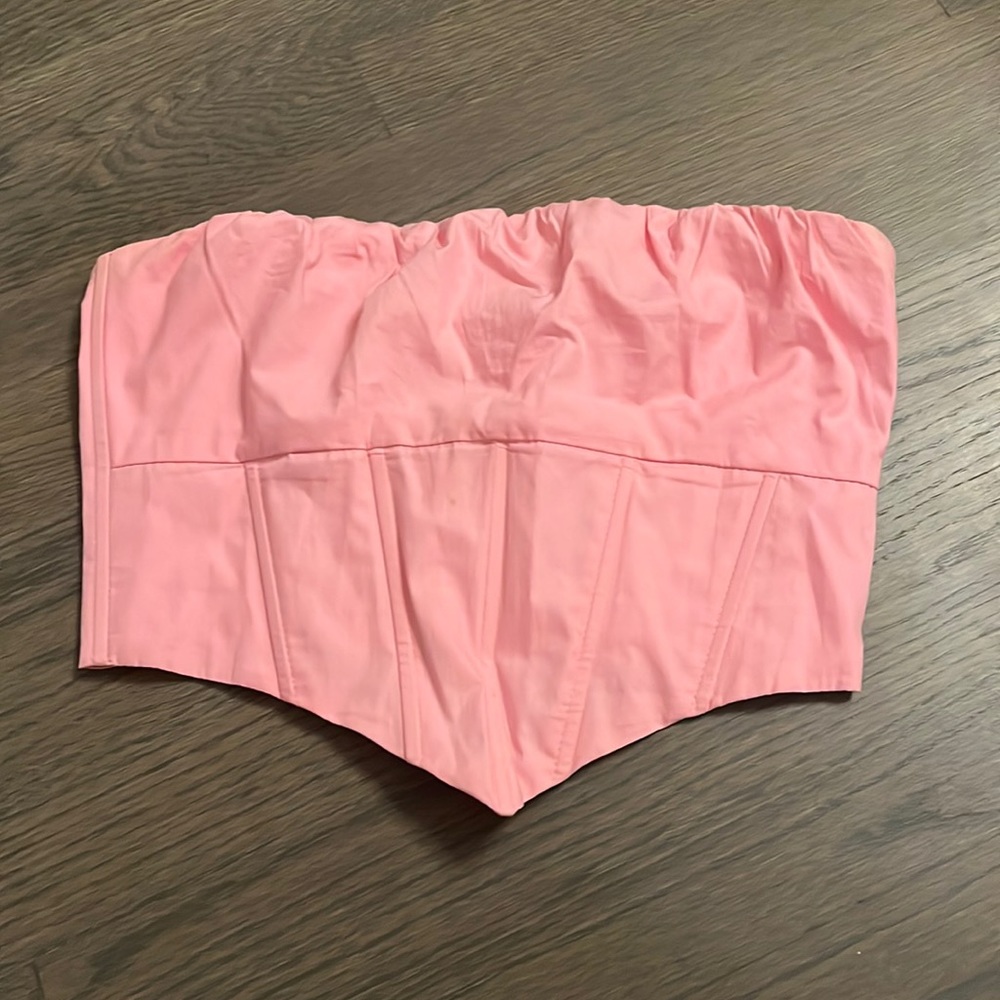 Pink corset top
